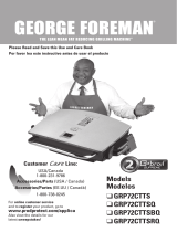 George Foreman G-broil GRP72CTTSQ User manual