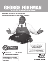 George Foreman GRP72CTVTB User manual