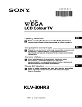 Sony KLV-30HR3 User manual