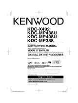 Kenwood KDC MP338 - Radio / CD Owner's manual