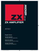 Kicker zx 700 5 User manual