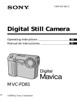 Sony Série Mavica MVC-FD81 User manual