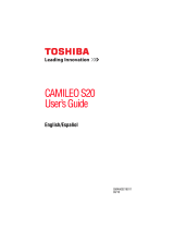 Toshiba Camileo S20 User manual