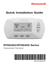 Honeywell PROGRAMMABLE THERMOSTAT RTH6450 User manual
