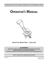 MTD Series 250 User manual