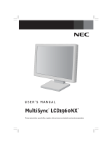 NEC LCD1960NX-BK User manual