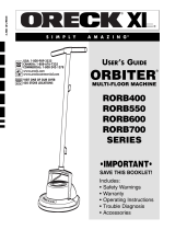 Oreck RORB550 User manual