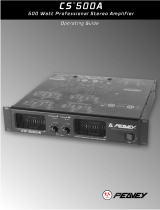 Peavey CS 500S 500 Watt Professional Stereo Power Amplifier User manual