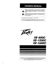 Peavey XR-800C User manual