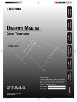 Toshiba 27A44 User manual