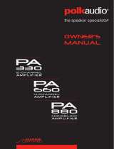 Polk Audio PA 660.4 User manual