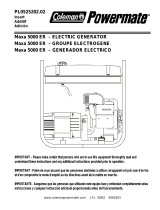 Powermate Maxa 5000 ER PL0525202.02 User manual