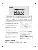 Roland SRX-11 User manual