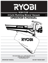 Ryobi RGBV3100 User manual