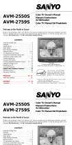 Sanyo AVM-2550S, AVM-2759S User manual
