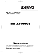Sanyo EM-Z2100GS - 8 Cubic Foot Microwave User manual