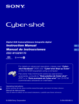 Sony Cyber Shot DSC-W150 User manual