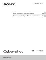 Sony Cyber Shot DSC-W560 User manual
