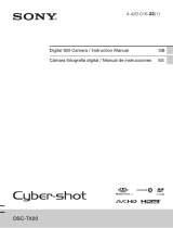 Sony Cyber Shot DSC-TX20 User manual