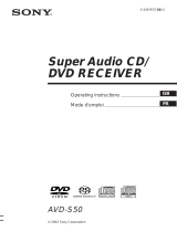 Sony AVD-S50 User manual