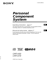 Sony CMT-A70 User manual