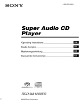 Sony SCD-XA1200ES User manual