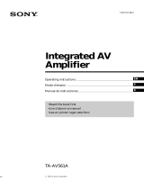 Sony TA-AV561A User manual