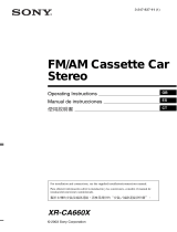 Sony XR-CA660X User manual