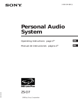 Sony ZS-D7 User manual