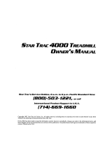 Star Trac TR4000 PreSoftmill User manual