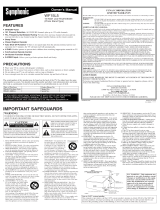 Sylvania WF15L5 User manual