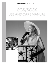 Thermador SGS Series User manual