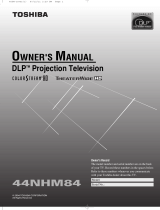 Toshiba 44NHM84 User manual