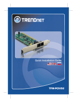 Trendnet TFM-PCIV92 User manual