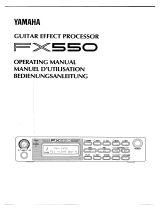 Yamaha FX550 Operating instructions