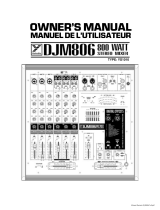 Yorkville Sound DJM806 User manual