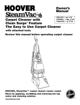 Hoover SteamVac Owner's manual