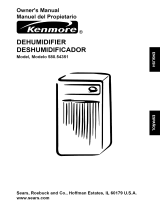 Kenmore 54351 - 35 Pint Dehumidifier Owner's manual