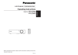 Panasonic PT-LC56U User manual