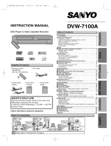 Sanyo DVW-7100a User manual