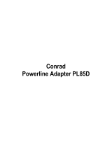 Conrad Powerline Adapter PL85D User manual