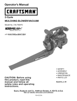 Craftsman INCREDI.PULL 316.794970 Owner's manual