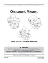 Troy-Bilt 243cc User manual