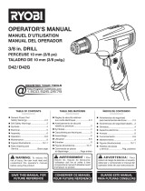 Ryobi D43K User manual