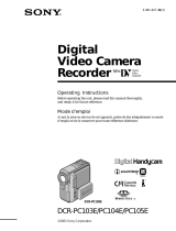 Sony DCR PC104E User manual