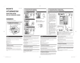 Sony HT-DDWG700 Quick start guide