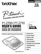 Brother pt-2700 User guide