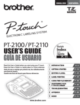 Brother PT-2110 User manual