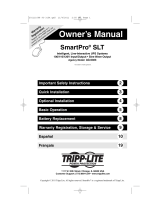 Tripp Lite SmartPro SLT UPS Systems Owner's manual