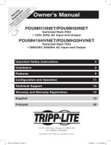 Tripp Lite PDUMH15HVNET & PDUMH20HVNET PDUs Owner's manual